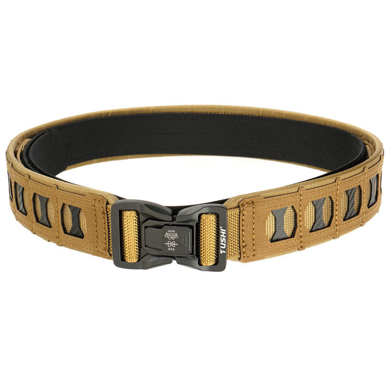 Curea tactică din nylon cu cataramă din aliaj, închidere cu cataramă, lățime groasă (>4 cm), finisaj placare electrolitică