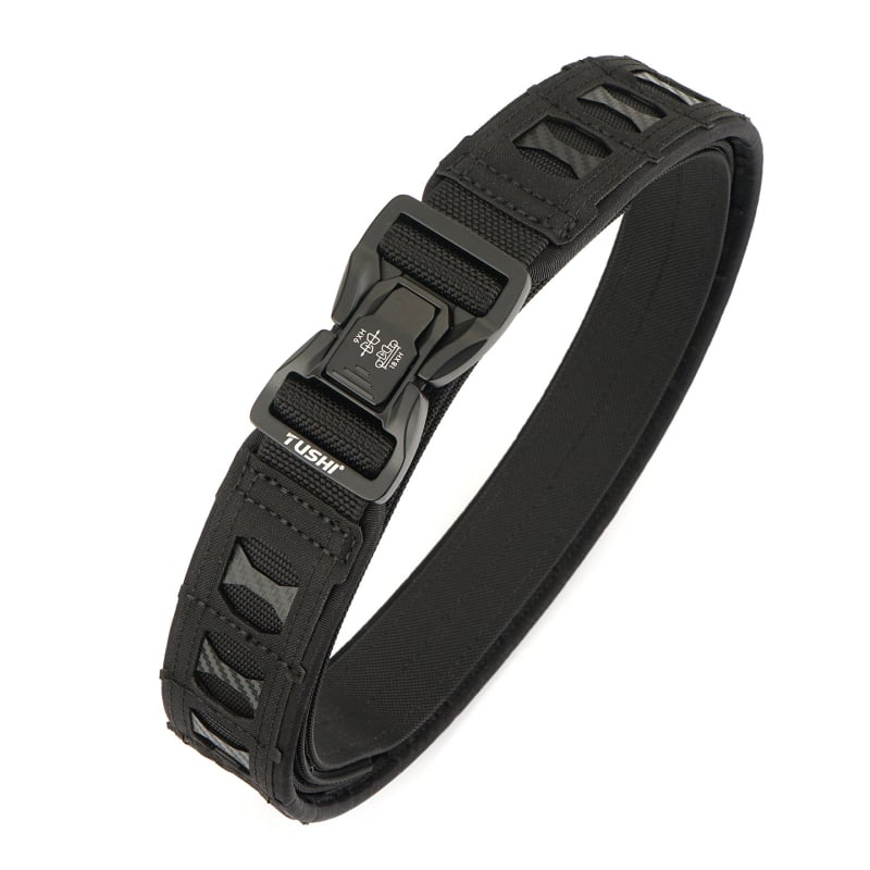 Curea tactică din nylon cu cataramă din aliaj, închidere cu cataramă, lățime groasă (>4 cm), finisaj placare electrolitică