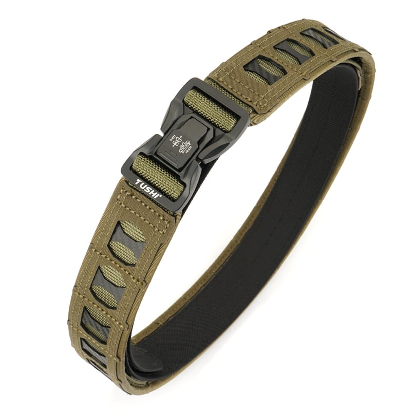 Curea tactică din nylon cu cataramă din aliaj, închidere cu cataramă, lățime groasă (>4 cm), finisaj placare electrolitică