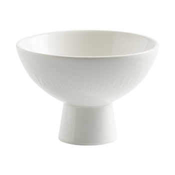 Japán stílusú magas desszerttál porcelánból, kerek, alulglazúros felület, mikrohullámú sütőben használható, logónyomtatás elérhető