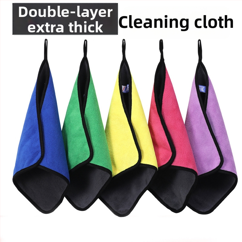 Kuchynská handra z mikrovlákna na umývanie riadu a povrchov – domáce použitie, jednofarebný vzor, vhodná pre hrnce a misky