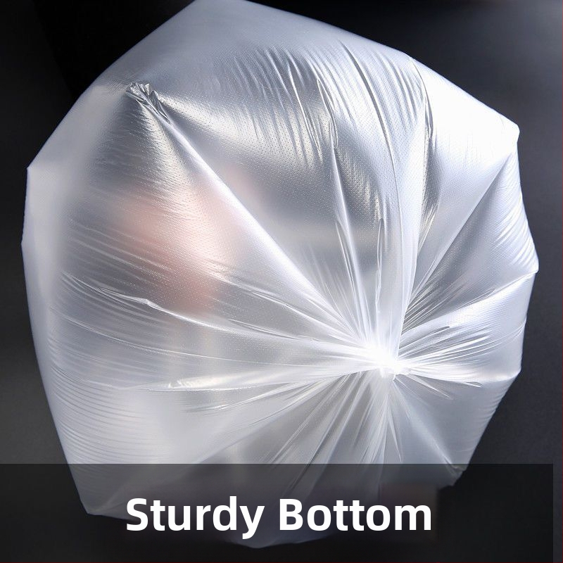 HDPE šiukšlių maišeliai su perforuota ritė, storinami, plokščios burnos tipas, 100 vnt