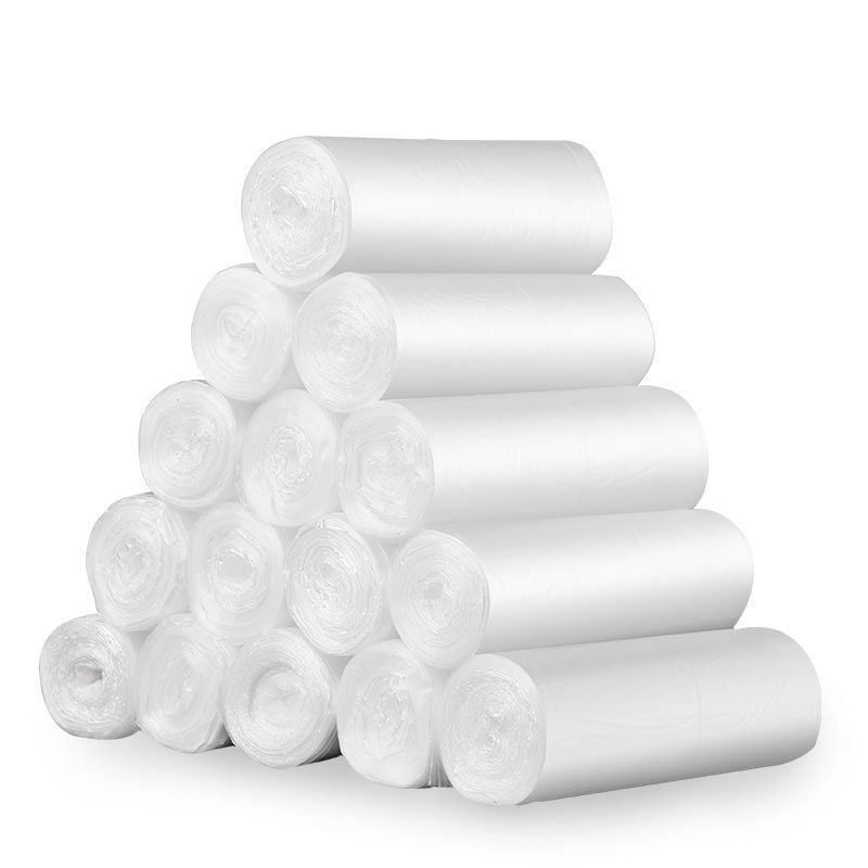 HDPE перфорирани ролкови торби за боклук, удебелени, тип с плосък отвор, 100 броя