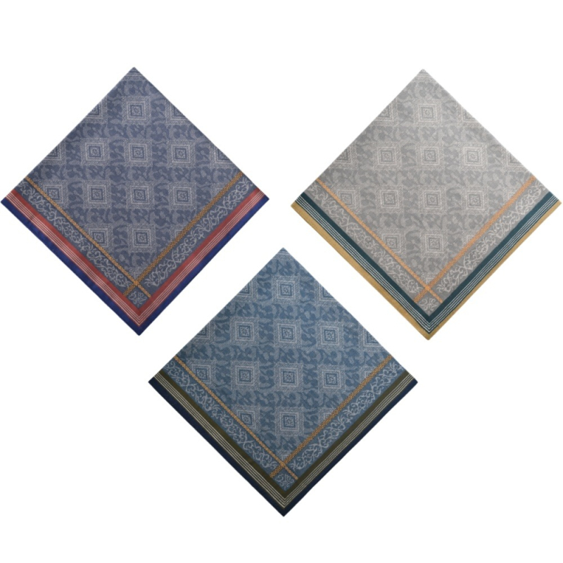 100% medvilninis džakardinis nosinės skiautė kišenei, be logotipo, 20 g, maloni odai, sugeria prakaitą