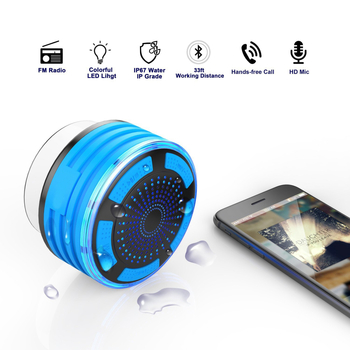 Bluetooth vodootporan zvučnik s LED pulsirajućom svjetlošću – IPX7, 5W, domet 10 m, 60Hz–15kHz, SNR ≥75dB