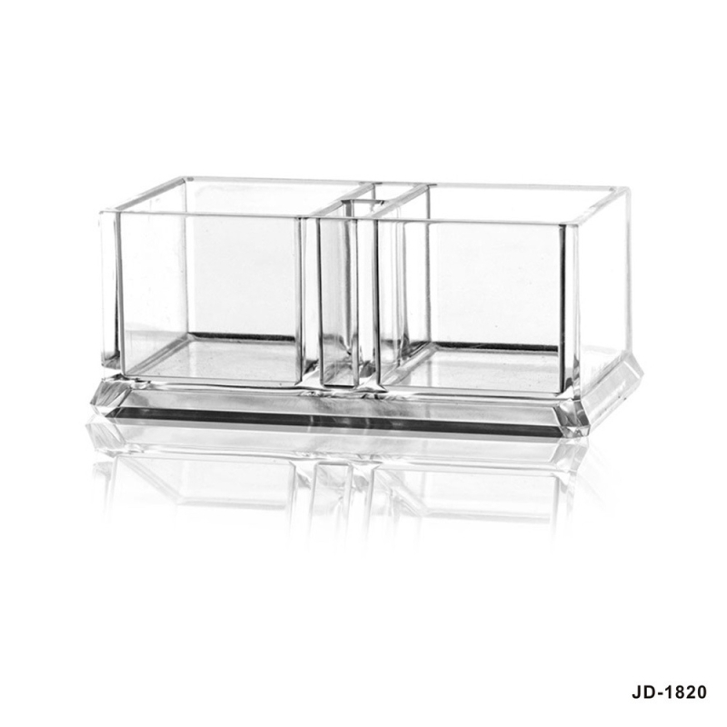 Skaidrs akrila taisnstūrveida cukura paciņu un tējas maisiņu turētājs, zobu bakstāmo kociņu un vizītkartes turētājs, PMMA, Kinder, pirmās klases kvalitāte, mūsdienīgs stils.