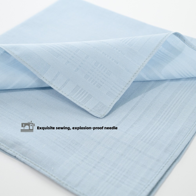 Nosinės servetėlė – 100% medvilnė, satino kraštas, 15 g; Prekės ženklas: Yan su xing; Logotipo atspaudas: leidžiamas