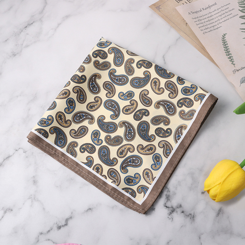 Kabatas šalle ar Paisley cashew ziedu rakstu, poliestera vads, brīvā laika stils, drukāts dizains