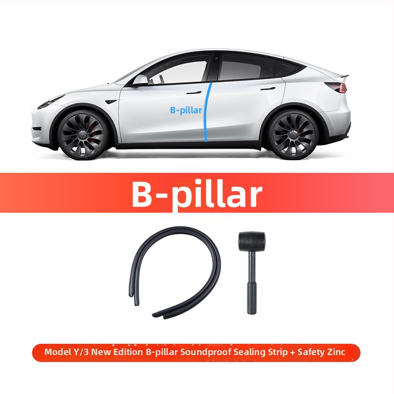 YZ triukšmo izoliacijos tarpas B stulpeliui, suderinamas su Tesla