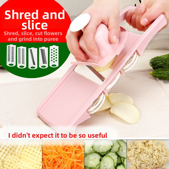 Daugiafunkcinis daržovių pjaustytuvas su automatiniu veikimu, netradiciniu stiliumi ir spausdintu logotipu