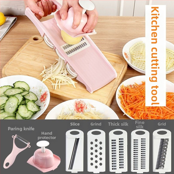 Daugiafunkcinis daržovių pjaustytuvas su automatiniu veikimu, netradiciniu stiliumi ir spausdintu logotipu