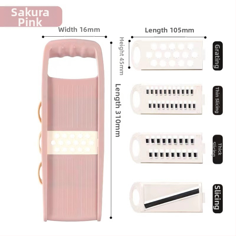 Daugiafunkcinis daržovių pjaustytuvas su automatiniu veikimu, netradiciniu stiliumi ir spausdintu logotipu