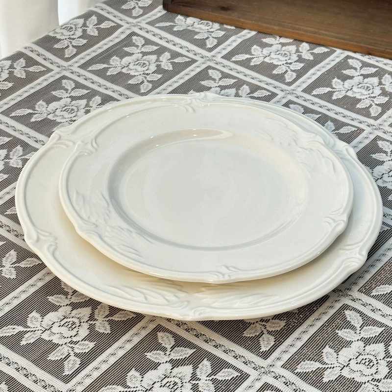Keramički nepravilnog oblika pladanj s raznim uzorcima, lagani luksuzni retro stil, podglazurno završna obrada