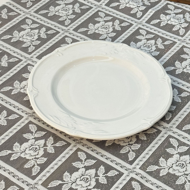 Keramički nepravilnog oblika pladanj s raznim uzorcima, lagani luksuzni retro stil, podglazurno završna obrada