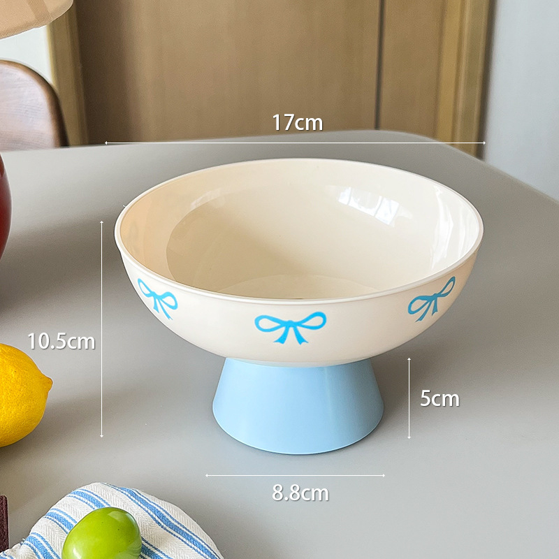 Пластмасова плодова чиния, висока конструкция с дизайн на панделка, функция за отцеждане, лансиране през есента на 2025 г.