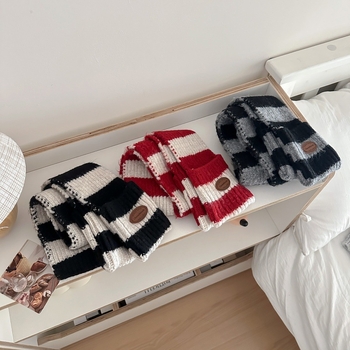 Ženski šal s džepom, vunena smjesa, ravno tkanje, zadržava toplinu, zima, svjež i sladak stil inspiriran korejskom modom