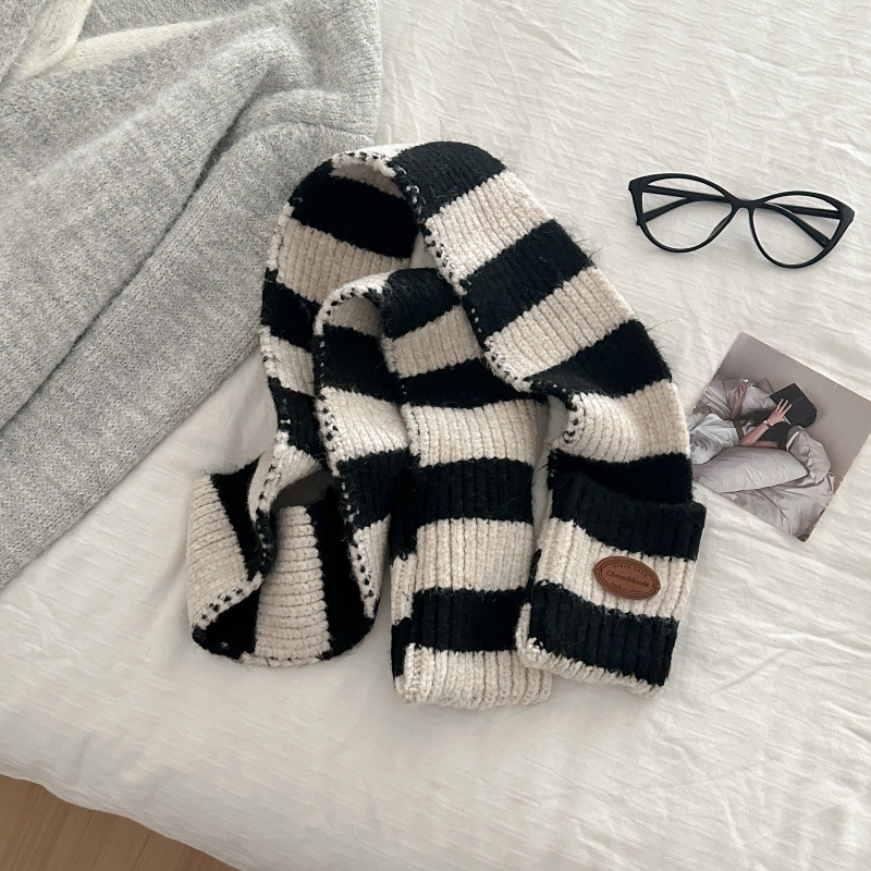 Ženski šal s džepom, vunena smjesa, ravno tkanje, zadržava toplinu, zima, svjež i sladak stil inspiriran korejskom modom