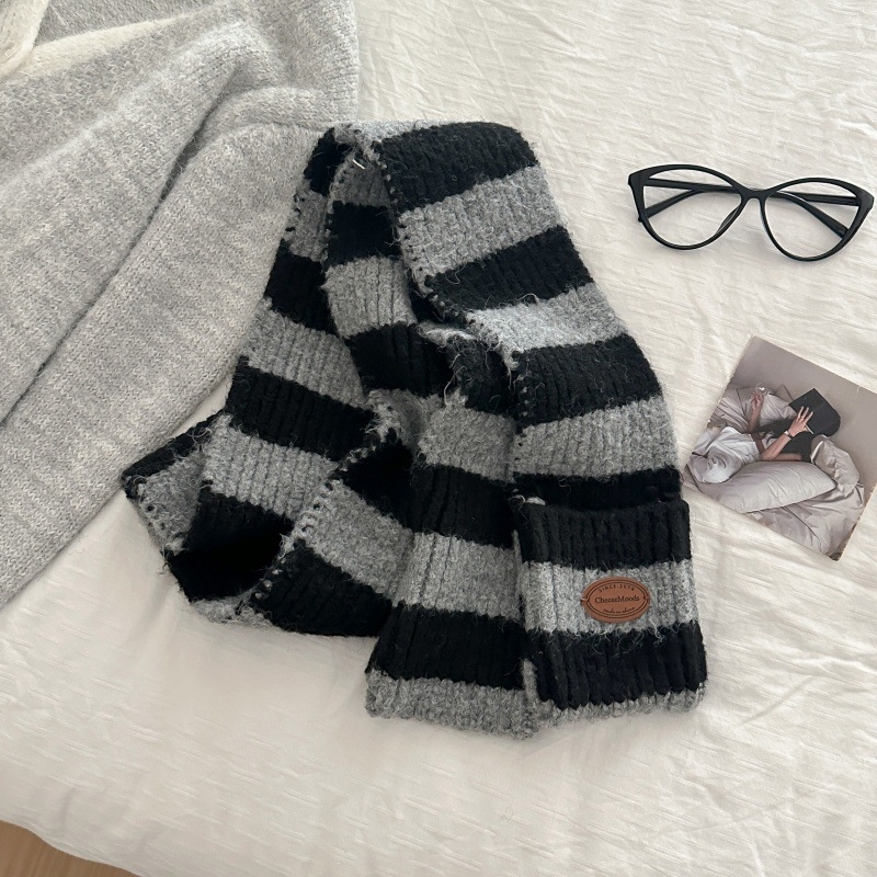 Ženski šal s džepom, vunena smjesa, ravno tkanje, zadržava toplinu, zima, svjež i sladak stil inspiriran korejskom modom