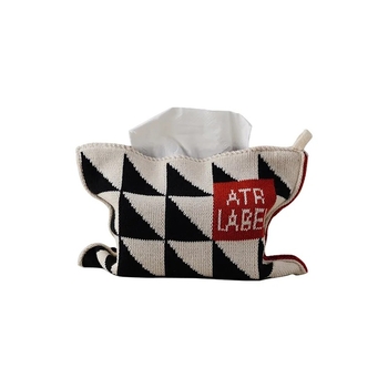 Θήκη χαρτομάντηλων, πλεκτή, Nordic στυλ; υλικό: πολυεστερική ίνα; περιεχόμενο υλικού: 100% πολυεστέρας; κατάλληλη για σαλόνι, αυτοκίνητο και κομοδίνο