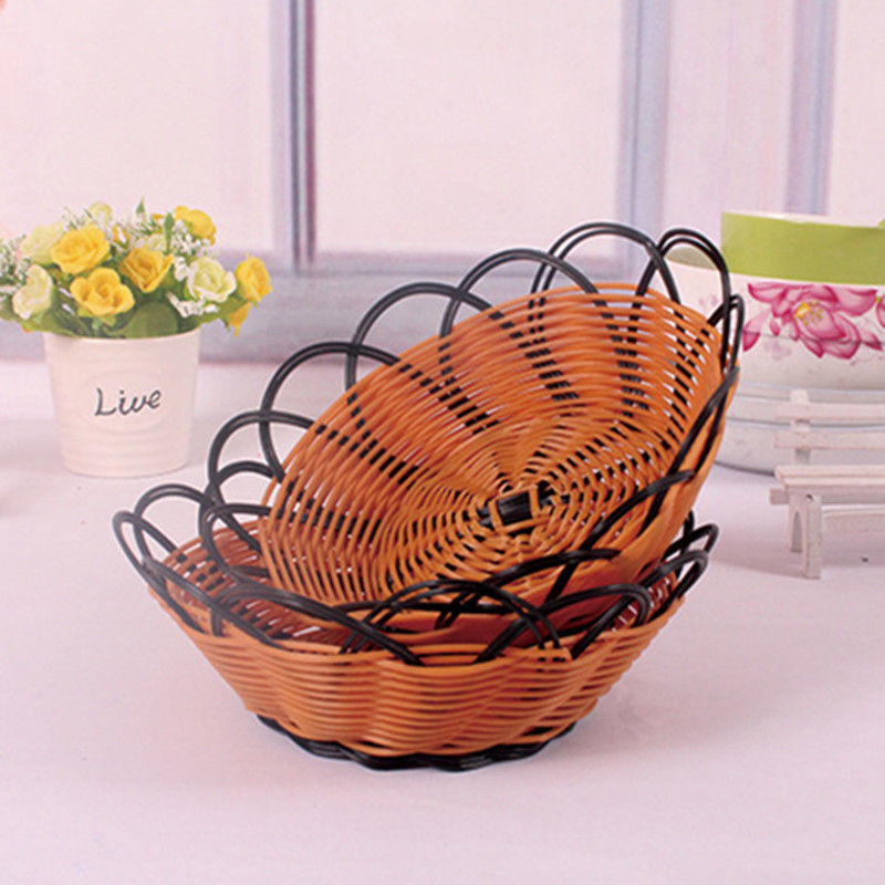 Platou din plastic pentru fructe și coș de depozitare pentru gustări – stil simplu, marca Yusiya, lansat în primăvara 2014