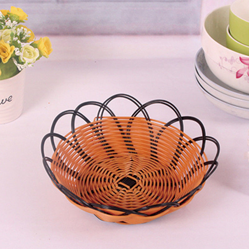 Platou din plastic pentru fructe și coș de depozitare pentru gustări – stil simplu, marca Yusiya, lansat în primăvara 2014