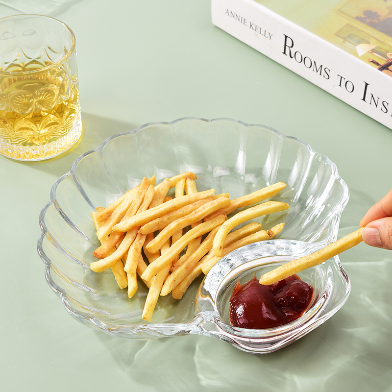 Staklena ravna ploča, nepravilnog oblika, moderni minimalistički stil; nije prikladna za mikrovalnu pećnicu