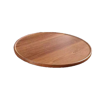 Tavă auto din lemn, formă rotundă, stil modern minimalist, tavă pentru ceai/gustări cu suport pentru pahar