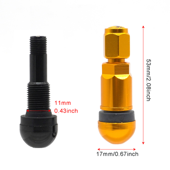 Valvă tubeless Rui Ye, din oțel inoxidabil, filetare (cavitatea standard a miezului)