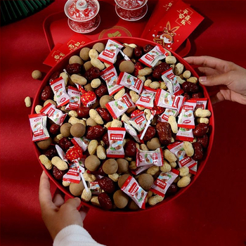 Farfurie pentru fructe cu binecuvântare pentru Anul Nou și Festivalul Primăverii, din plastic, pentru ceremonia de mutare