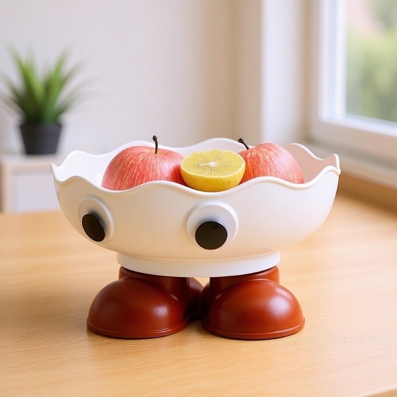 Platou pentru fructe, stil modern minimalist, suprafață gravată, material PET+ABS, lansat în 2025, calitate de primă clasă.