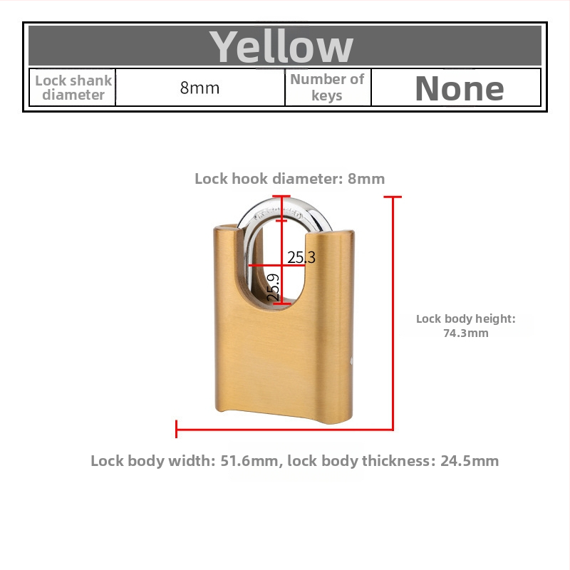 Lacăt cu parolă, încuietoare cu 4 rotițe, aliaj de zinc, model MMS, grosimea tijelor 7,9 mm, distanța dintre tijă 48 mm