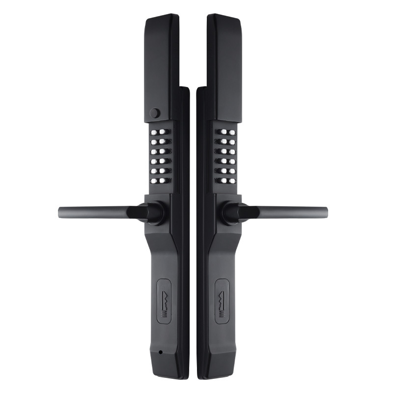 Εξωτερική μηχανική κλειδαριά συνδυασμού με διπλό χειριστήριο για φράχτες και πύλες από σφυρήλατο σίδερο (Μοντέλο 618, κράμα ψευδαργύρου, διατομή 8x8, απόσταση 85)