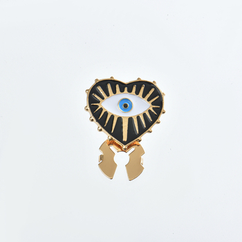 Mandzsettagombok ötvözetből, vintage stílus, gyémántcsiszolt kristály, kerek forma, kód 729-1