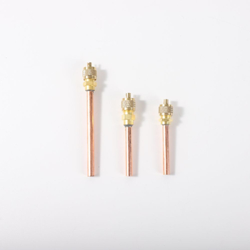 Valvă cu ac pentru duză fluorică, sudată, pentru aer condiționat și refrigerare, corp din cupru pur, rezistentă la presiune înaltă și temperaturi ridicate, etanșare fiabilă și sudură fără scurgeri, cuplaj intrare/ieșire gaze