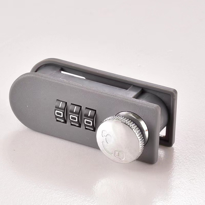 Încuietoare mecanică pentru sertare și dulapuri — încuietoare cu combinație, aliaj + plastic, deschidere tijă 23×68 mm, pentru uși și sertare de dulap, stil modern minimalist