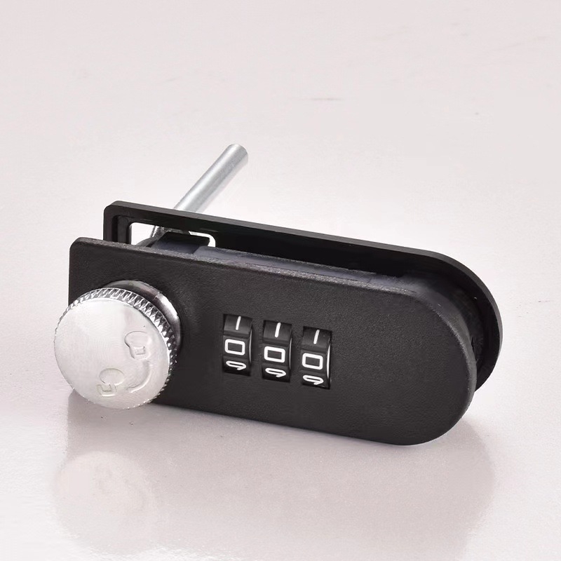 Încuietoare mecanică pentru sertare și dulapuri — încuietoare cu combinație, aliaj + plastic, deschidere tijă 23×68 mm, pentru uși și sertare de dulap, stil modern minimalist