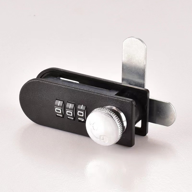 Încuietoare mecanică pentru sertare și dulapuri — încuietoare cu combinație, aliaj + plastic, deschidere tijă 23×68 mm, pentru uși și sertare de dulap, stil modern minimalist