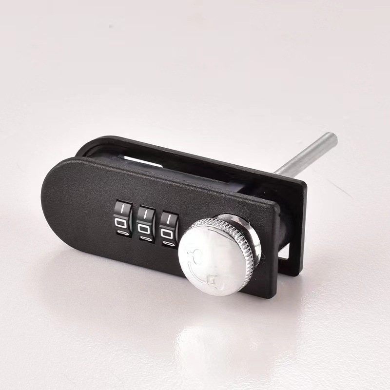 Încuietoare mecanică pentru sertare și dulapuri — încuietoare cu combinație, aliaj + plastic, deschidere tijă 23×68 mm, pentru uși și sertare de dulap, stil modern minimalist