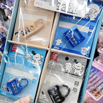 Cartoon Mini Încuietoare Numerică pentru Dulapuri și Valize – 3 mm Grosime a Șurubului, 20 mm Spațiu între Bare, Model Cartoon Password Lock, Design Modern Minimalist