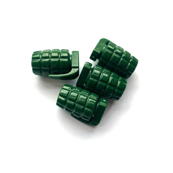 Cap de valve pentru anvelope – formă grenadă, cauciuc, brand Quick Fire, model general, miez de valvă obișnuit