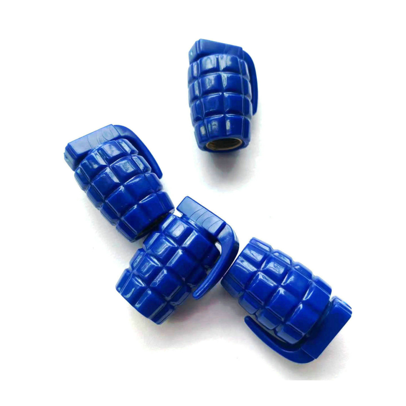 Cap de valve pentru anvelope – formă grenadă, cauciuc, brand Quick Fire, model general, miez de valvă obișnuit