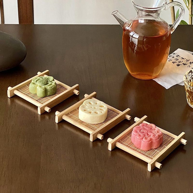 Чайна тава от неръждаема стомана с държач за чаша, прост стил, премиум Su Ze