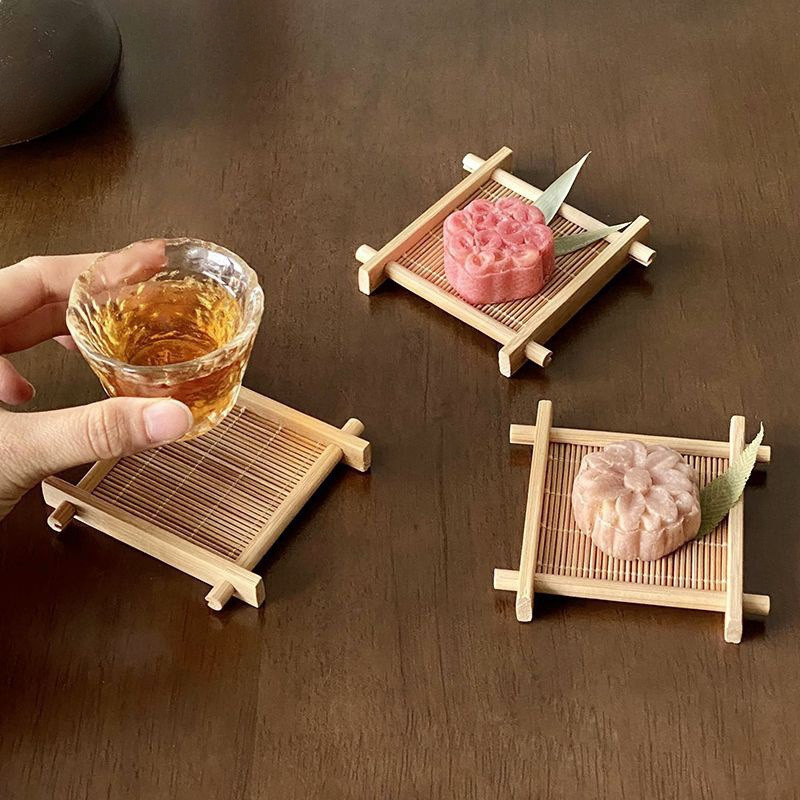 Чайна тава от неръждаема стомана с държач за чаша, прост стил, премиум Su Ze