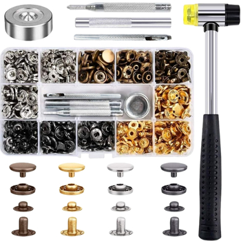 Set nasturi ascunși din fier cu unelte de montaj