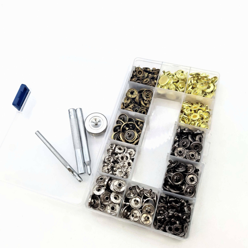 Set nasturi ascunși din fier cu unelte de montaj