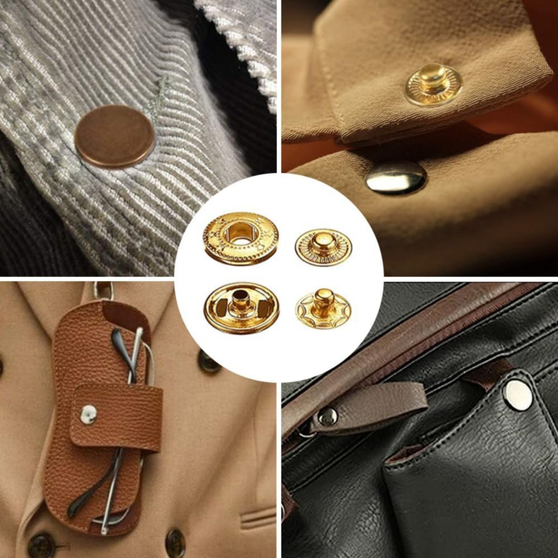 Set nasturi ascunși din fier cu unelte de montaj