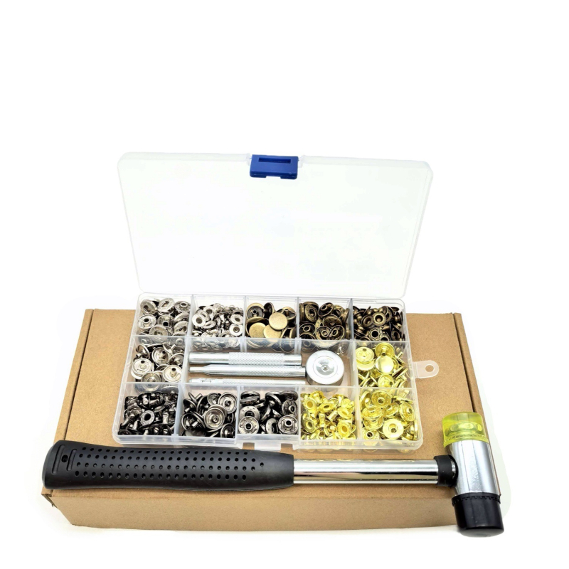 Set nasturi ascunși din fier cu unelte de montaj