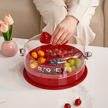 Hongyi kruhová otočná dóza na ovocie, PP+PET, model 01, prvá trieda