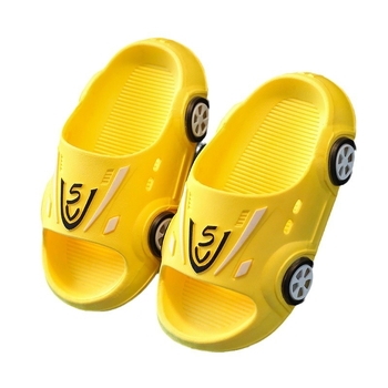 Pantofi de plajă pentru copii, Unisex, Partea superioară din PVC, Interior fără căptușeală, Vârste 1–16 ani, Vară 2024