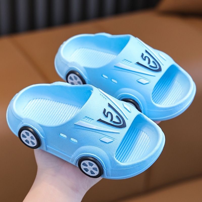Pantofi de plajă pentru copii, Unisex, Partea superioară din PVC, Interior fără căptușeală, Vârste 1–16 ani, Vară 2024